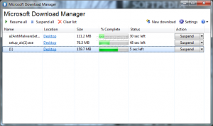 Microsoft Download Manager phần mềm tăng tốc download đơn giản