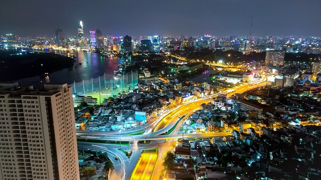 Hình ảnh Sài Gòn về đêm